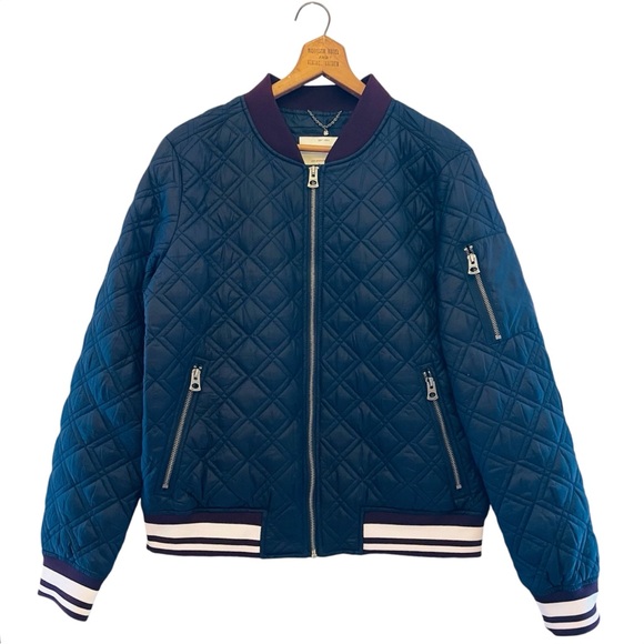 Lucky Brand Jackets & Blazers - LUCKY BRAND | Quilted Bomber Varsity Jacket Women's Large | Quality Warm Y2K EUC